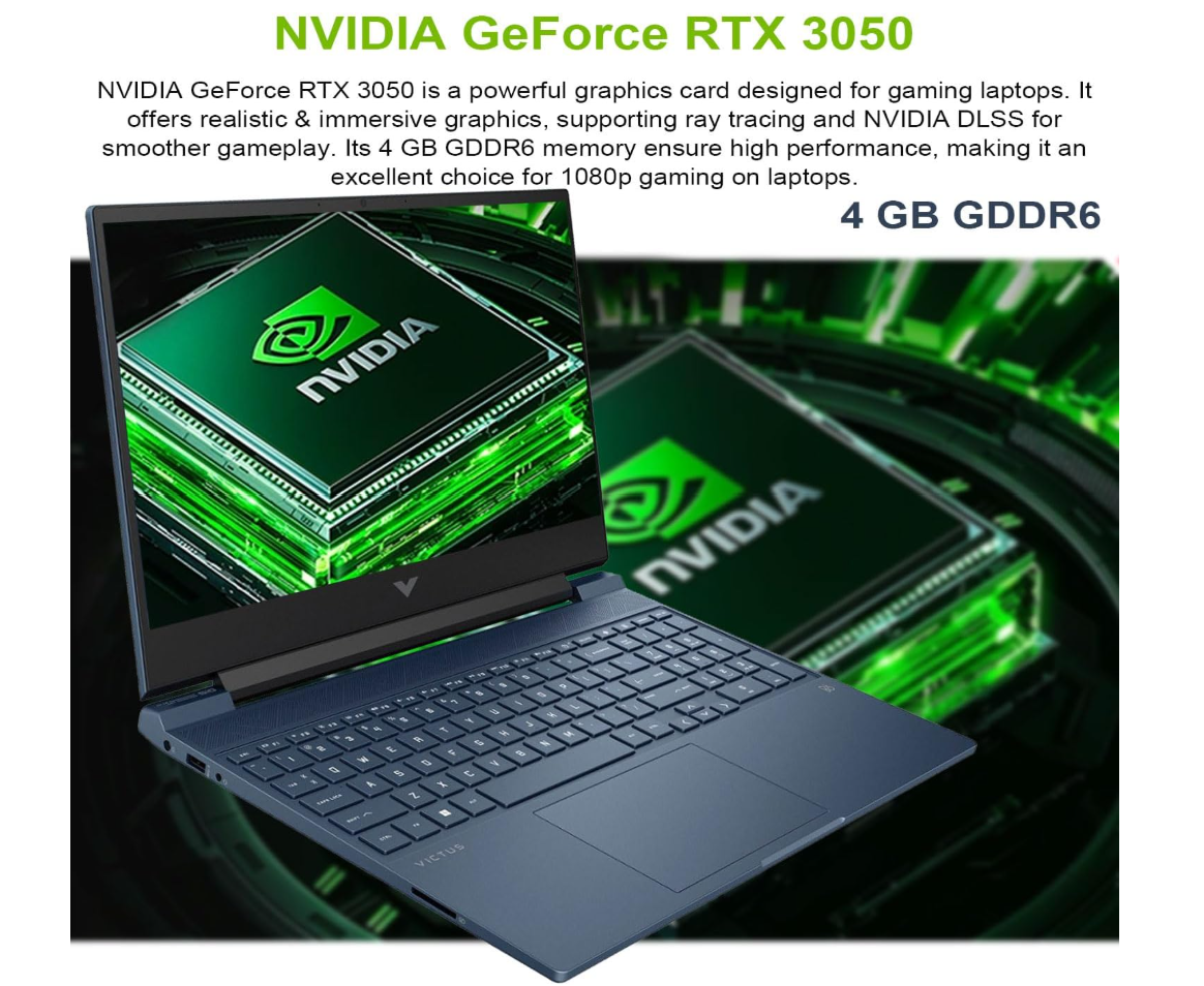 Hp Gaming Victus 15,6 pulgadas i5 12th 32gb ram, 1 Tb m2 NVIDIA 3050 RTX (Reacondicionado)