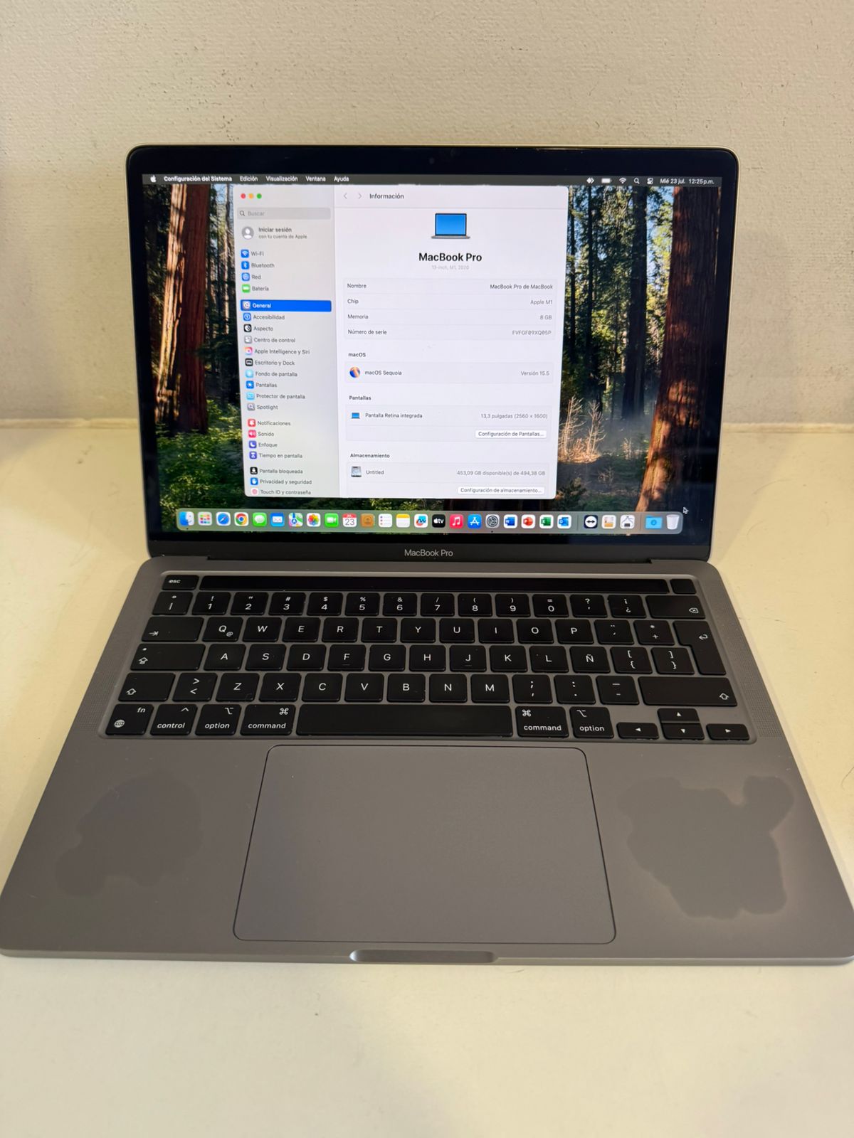 Macbook Pro A2338 M1 8gb RAM 500gb (Reacondiconado)