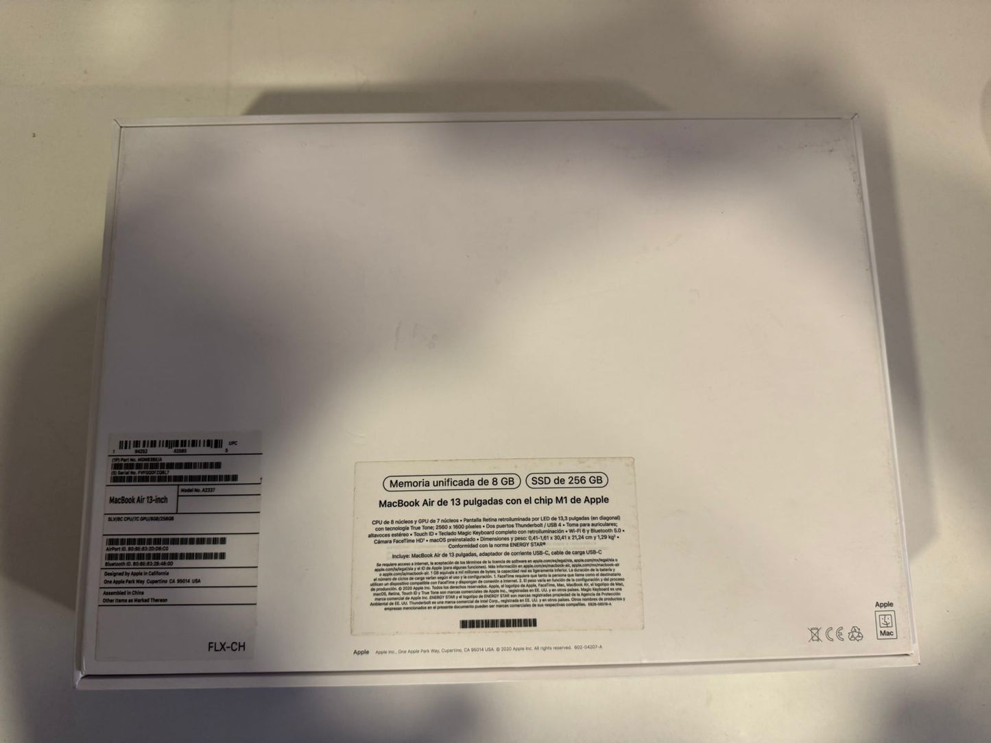 Macbook Air 13.3 pulgadas 2020 M1 8gb ram 256gb (Reacondicionado)