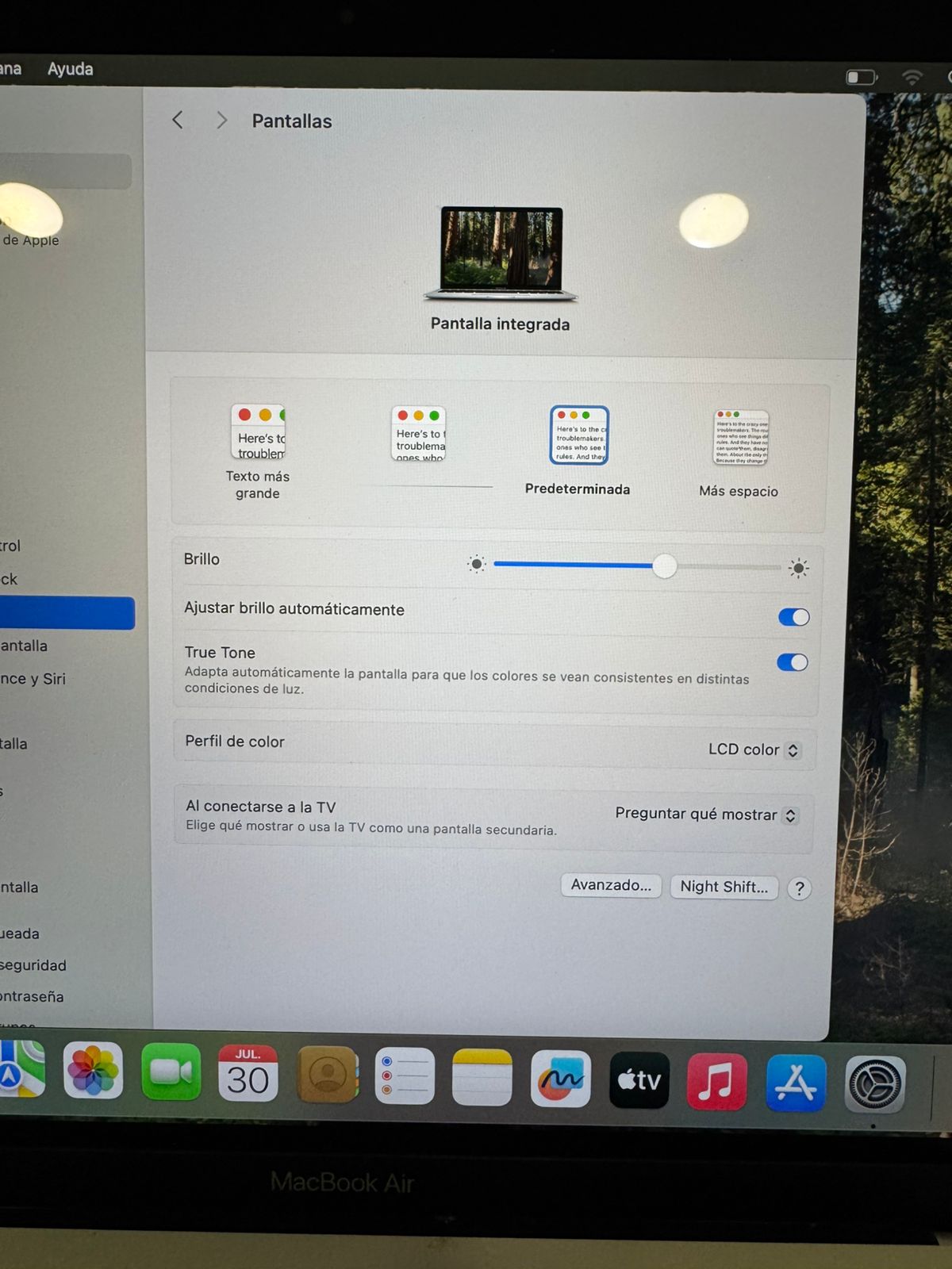 Macbook Air 13.3 pulgadas 2020 M1 8gb ram 256gb (Reacondicionado)