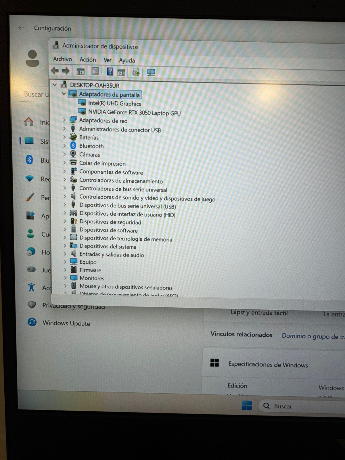 Hp Gaming Victus 15,6 pulgadas i5 12th 32gb ram, 1 Tb m2 NVIDIA 3050 RTX (Reacondicionado)