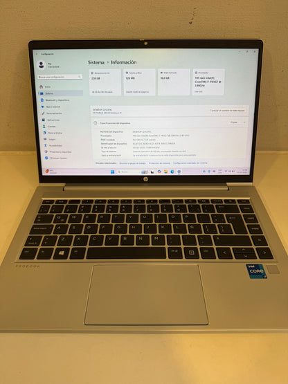 HP Probook 440 G8 i7 11th 16gb ram 256gb m2 (Reacondicionado)