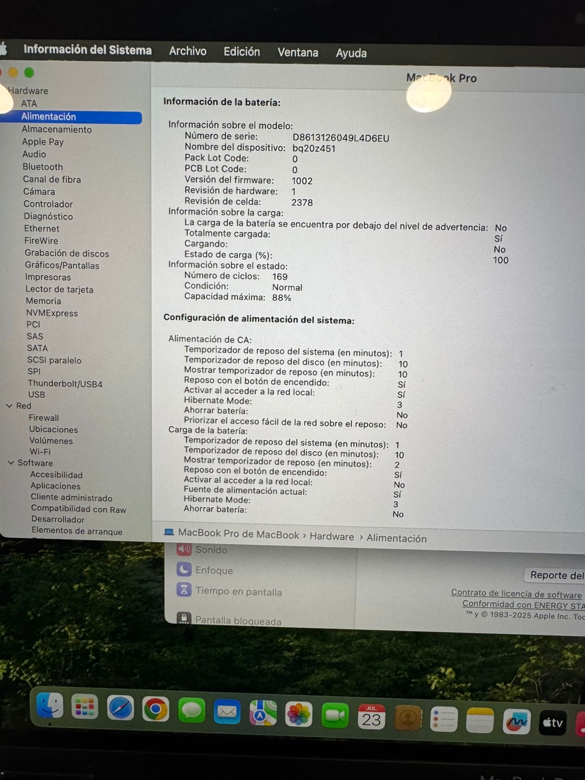 Macbook Pro A2338 M1 8gb RAM 500gb (Reacondiconado)